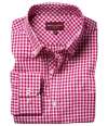 BK580 7884 Brook Taverner Montana Gingham Long Sleeve Shirt Red colour image